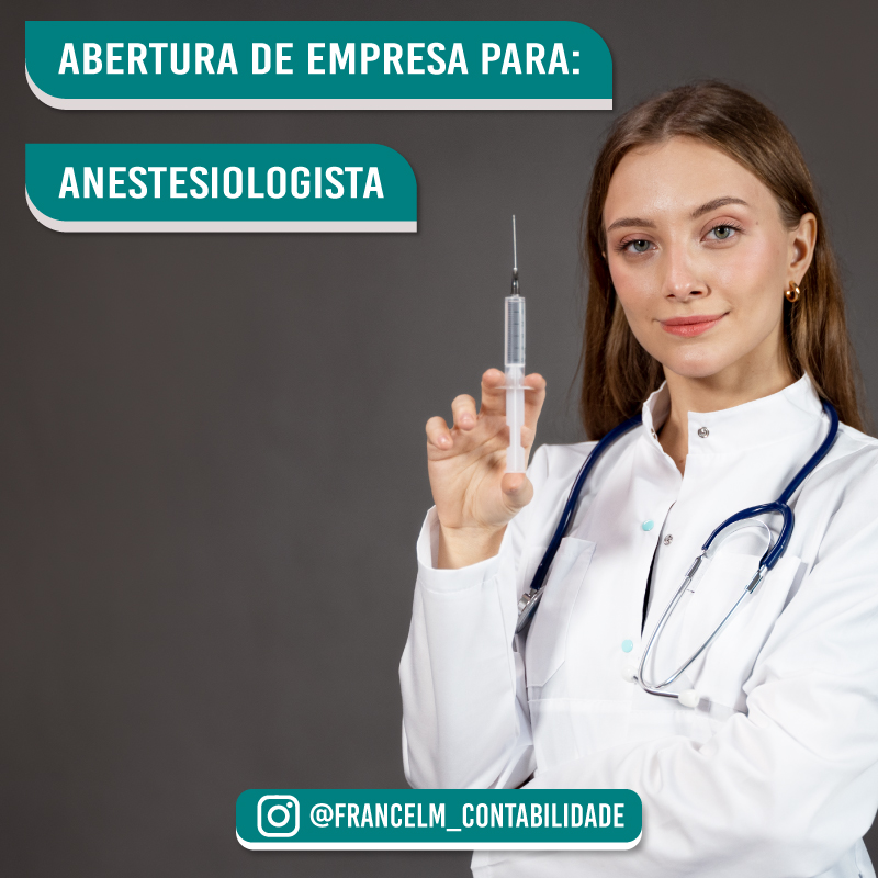 Abertura de empresa (CNPJ) Para Médico Anestesiologista